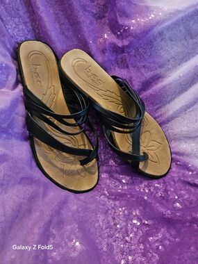 b.o.c. Black Strappy Women's Sandals